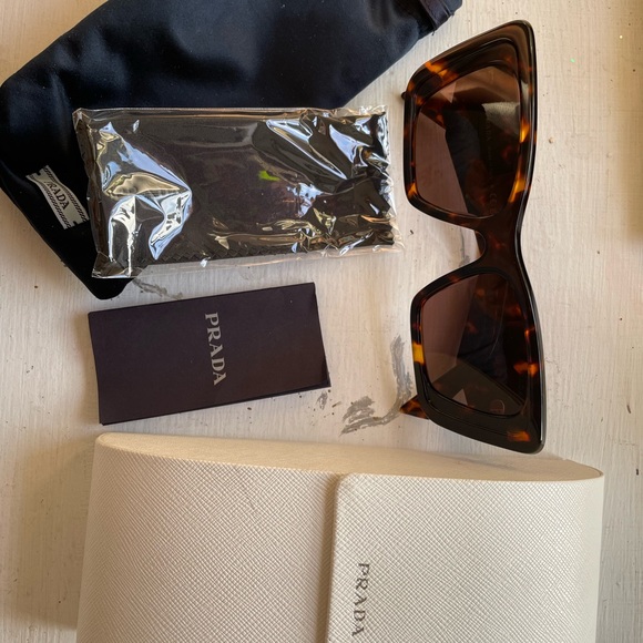 Prada Havana Honey Butterfly Sunglasses - Picture 5 of 9